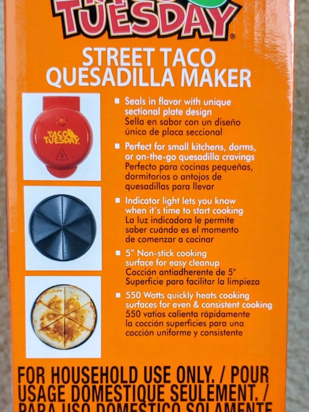 Taco Tuesday Street Taco Quesadilla Maker
